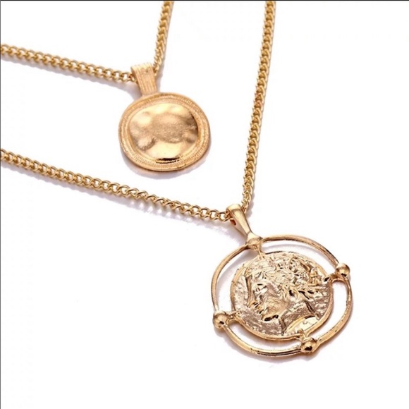 • Magnolia • Boho Layered Pendant Necklace - Picture 2 of 4